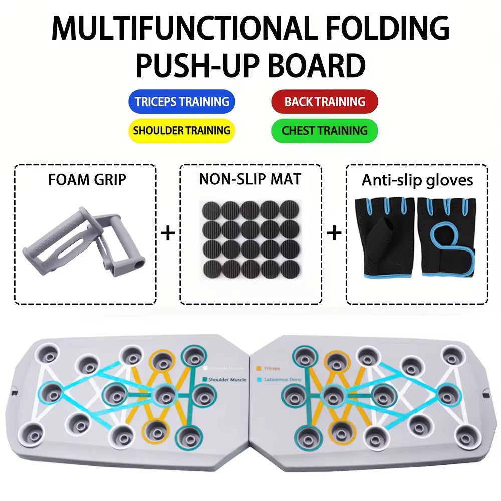 Ultimate Portable Push-Up Board Set - Multifunctional Fitness Equipment for Total Body Strength Training