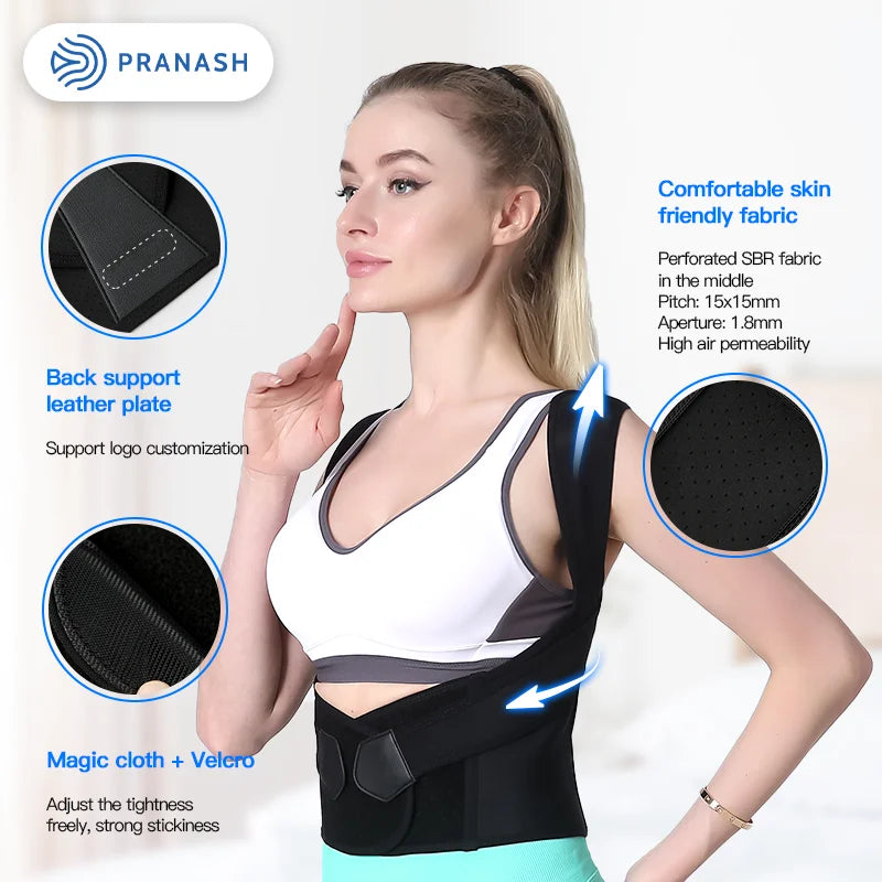 Adjustable Back Posture Corrector Belt for Men & Women - Prevent Slouching & Relieve Pain