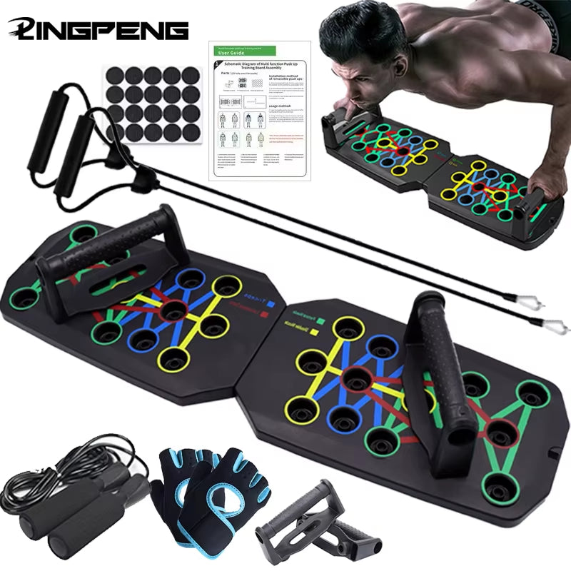 Ultimate Portable Push-Up Board Set - Multifunctional Fitness Equipment for Total Body Strength Training