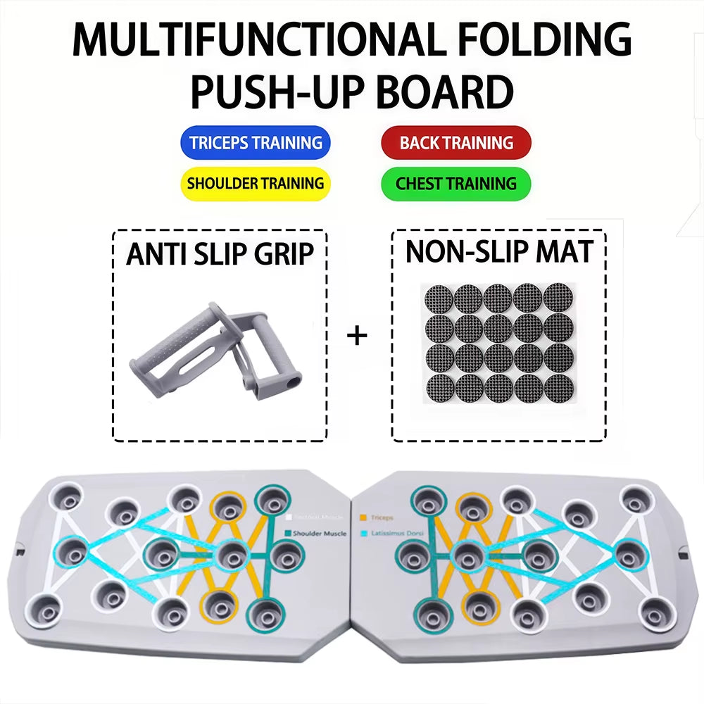Ultimate Portable Push-Up Board Set - Multifunctional Fitness Equipment for Total Body Strength Training