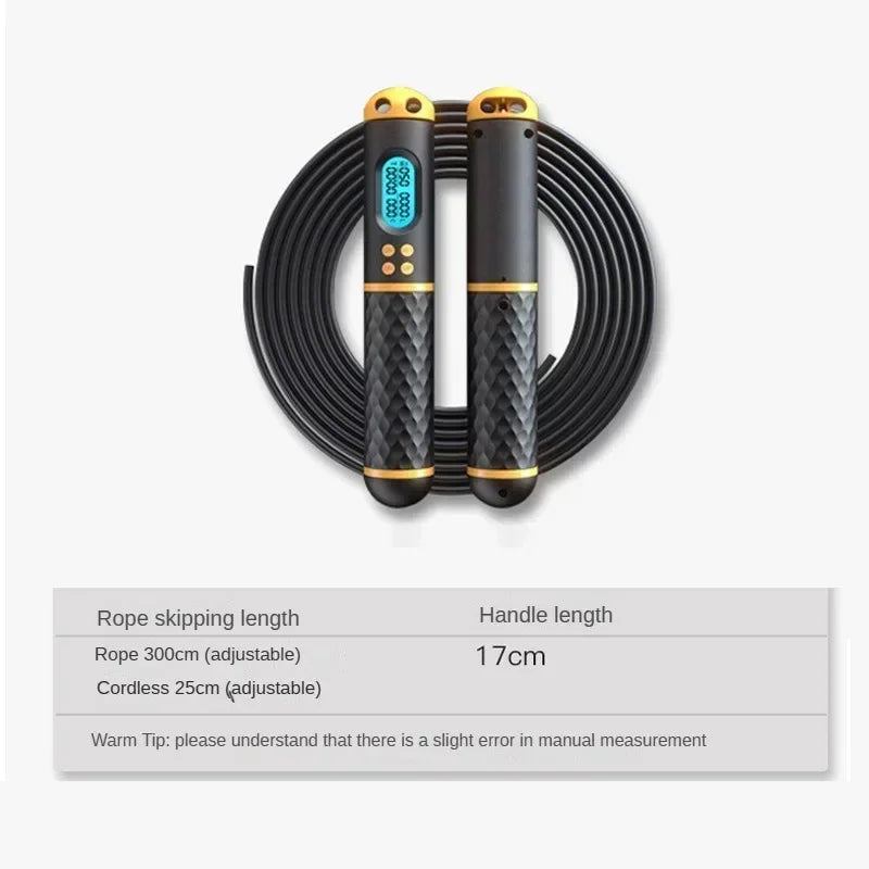 Revolutionary 2-in-1 Skipping Rope with Digital Counter - Professional Speed & Calorie Tracking for Ultimate Fitness!