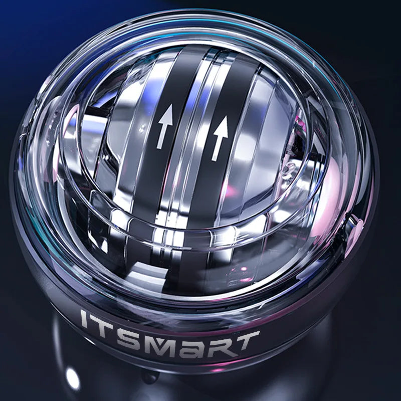 LED Gyro Wrist Ball - Automatic Centrifuge Arm and Forearm Strength Trainer for Ultimate Fitness